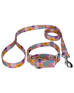 May Flowers Martingale Dog Collar and Leash
