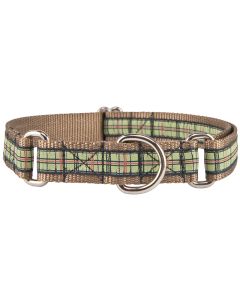 Preppy Puppy Plaid Woven Ribbon Martingale Collar Limited Edition