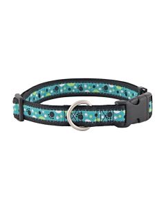 Whimsical Paws Jacquard Ribbon Dog Collar Closeout