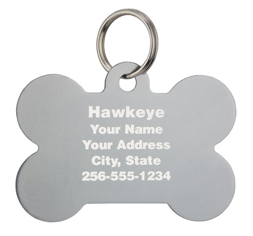 A pet tag with ID can reunite you quickly.
